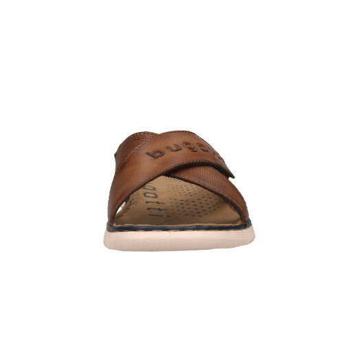 Bugatti Dario herren Pantoletten cognac