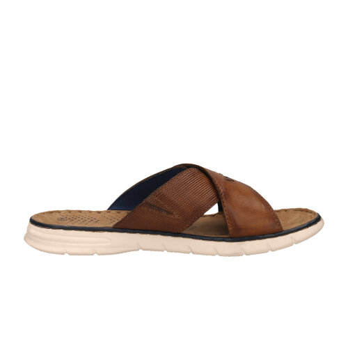 Bugatti Dario herren Pantoletten cognac