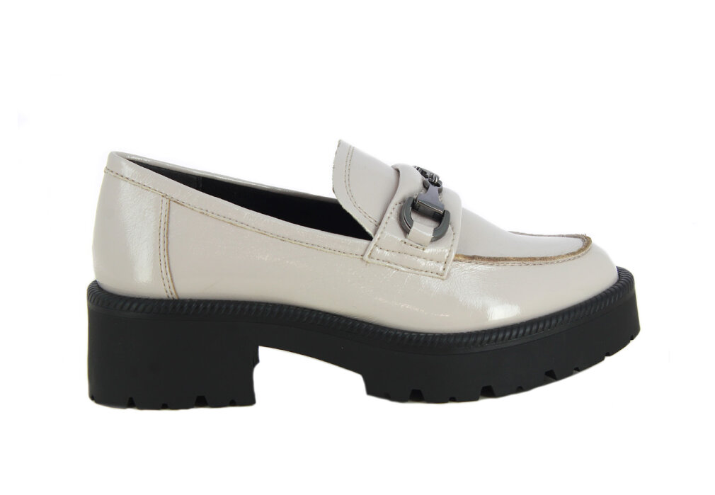 Tamaris shoes PALE GREY PAT.