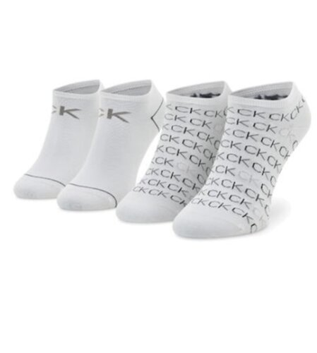 CK WOMEN SNEAKER 2P ALL OVER L WHITE