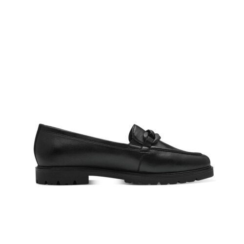 Tamaris slip on BLACK LEATHER