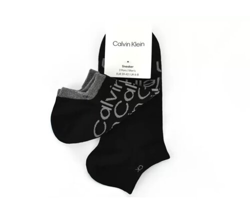 CK MEN SNEAKER 2P ALL OVER PRINT BLACK