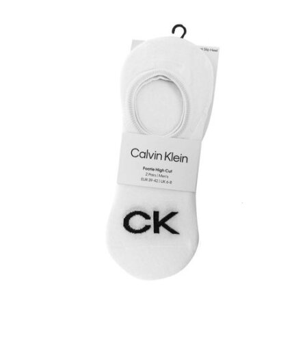 CK MEN FOOTIE HIGH CUT 2P LOGO, 39/42