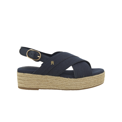 TH Sandals DENIM ESPADRILLE PLATFORM SANDAL FW0FW08669-DW6
