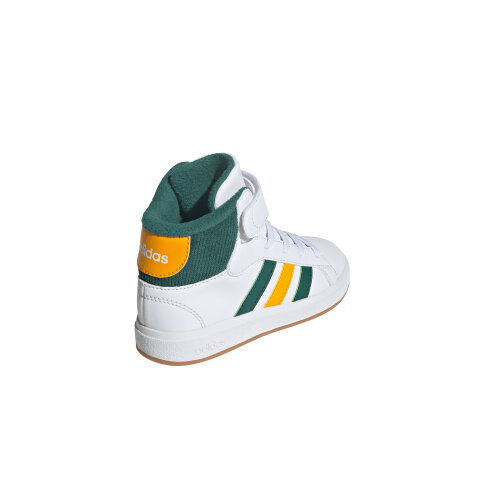 adidas GRAND COURT MID K  FTWWHT/CGREEN/COGOLD