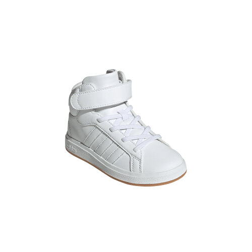 adidas GRAND COURT MID K  FTWWHT/FTWWHT/GREONE