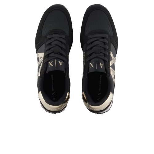 Damen Schuhe AX SCHWARZ+LT GOLD